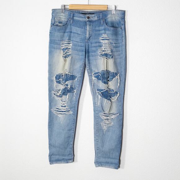 Joe’s Jeans Womens Denim Street Shred Essential Distressed Skinny Medium Wash 29 - Picture 1 of 11